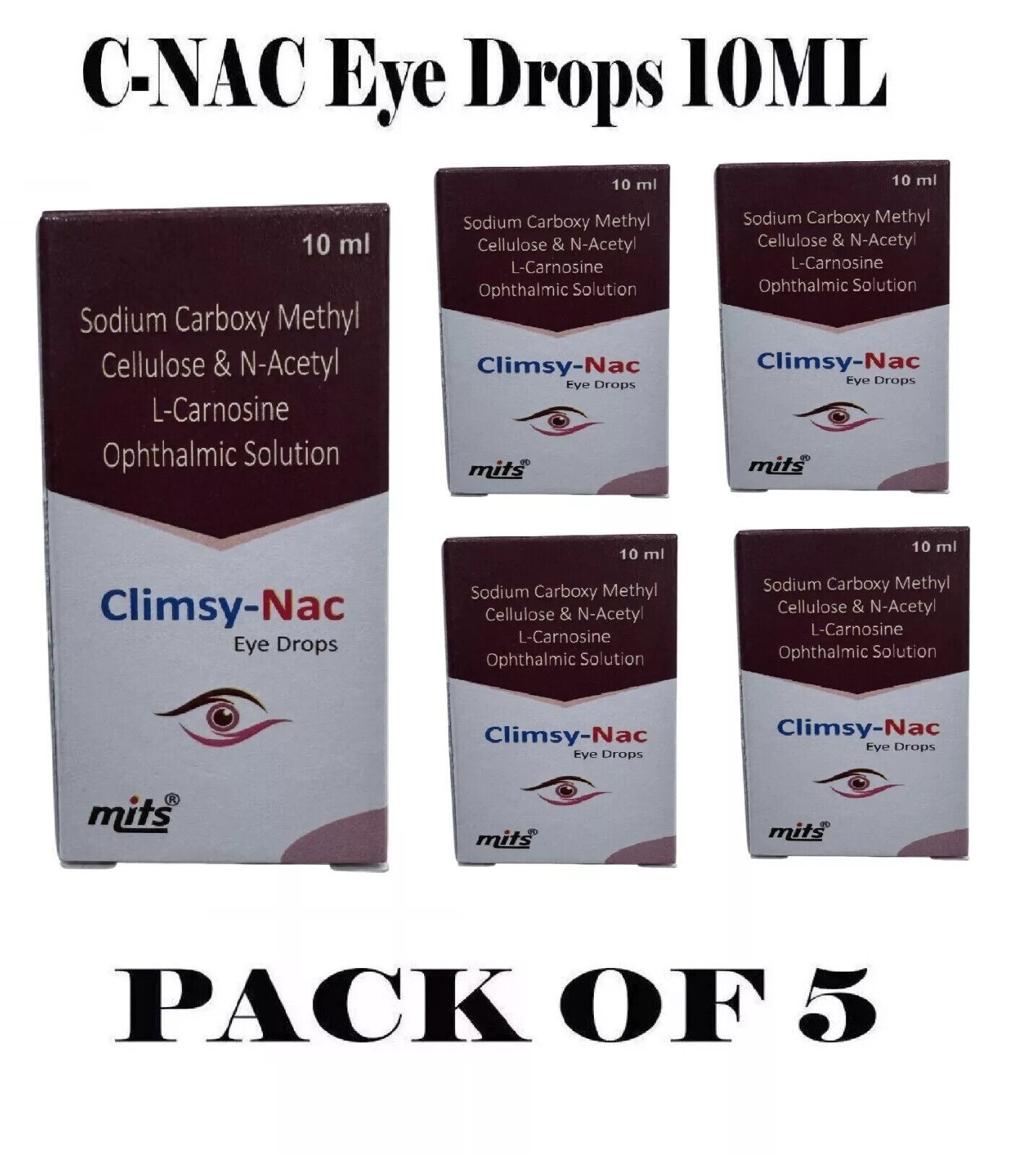 For Cataract, N-acetylcarnosine 10ml Each (5 X 10ml)