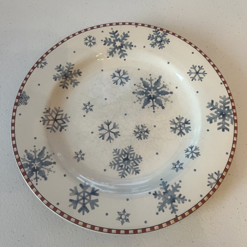 Sakura SNOWFLAKE Salad plate set of 8, 81/4", Debbie Mumm, Christmas - Picture 11 of 18