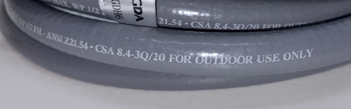 GDA Outdoor Gas Hose - 3/8" - For Natural Gas - 10’ - Picture 9 of 9