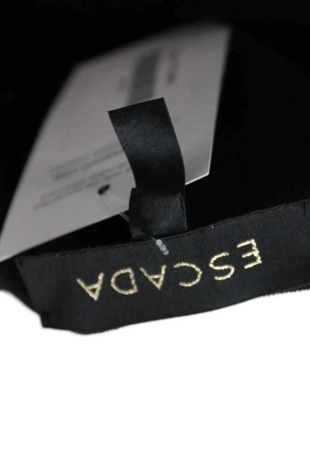 Vestido midi lápiz recto cuello redondo sin mangas negro talla 42 Escada para mujer Foto 4 de 4