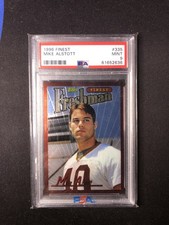 1996 Topps Finest Mike Alstott Rookie Card #335 PSA 9 Mint RC Tampa. rookie card picture