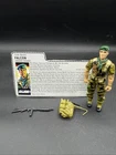 Vintage 1987 GI JOE ARAH Complete FALCON Code Name GREEN BERET w FILE CARD