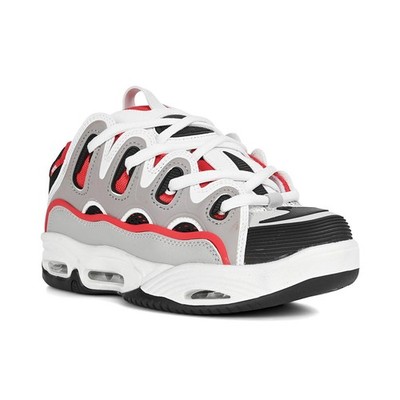 Osiris D3 2001 Skateschuhe - rot/weiß/grau