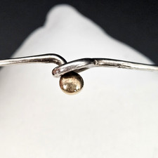 Vintage JEP Modernist Sterling Silver Ball Bracelet 56mm SMALL Wrist 6.5g