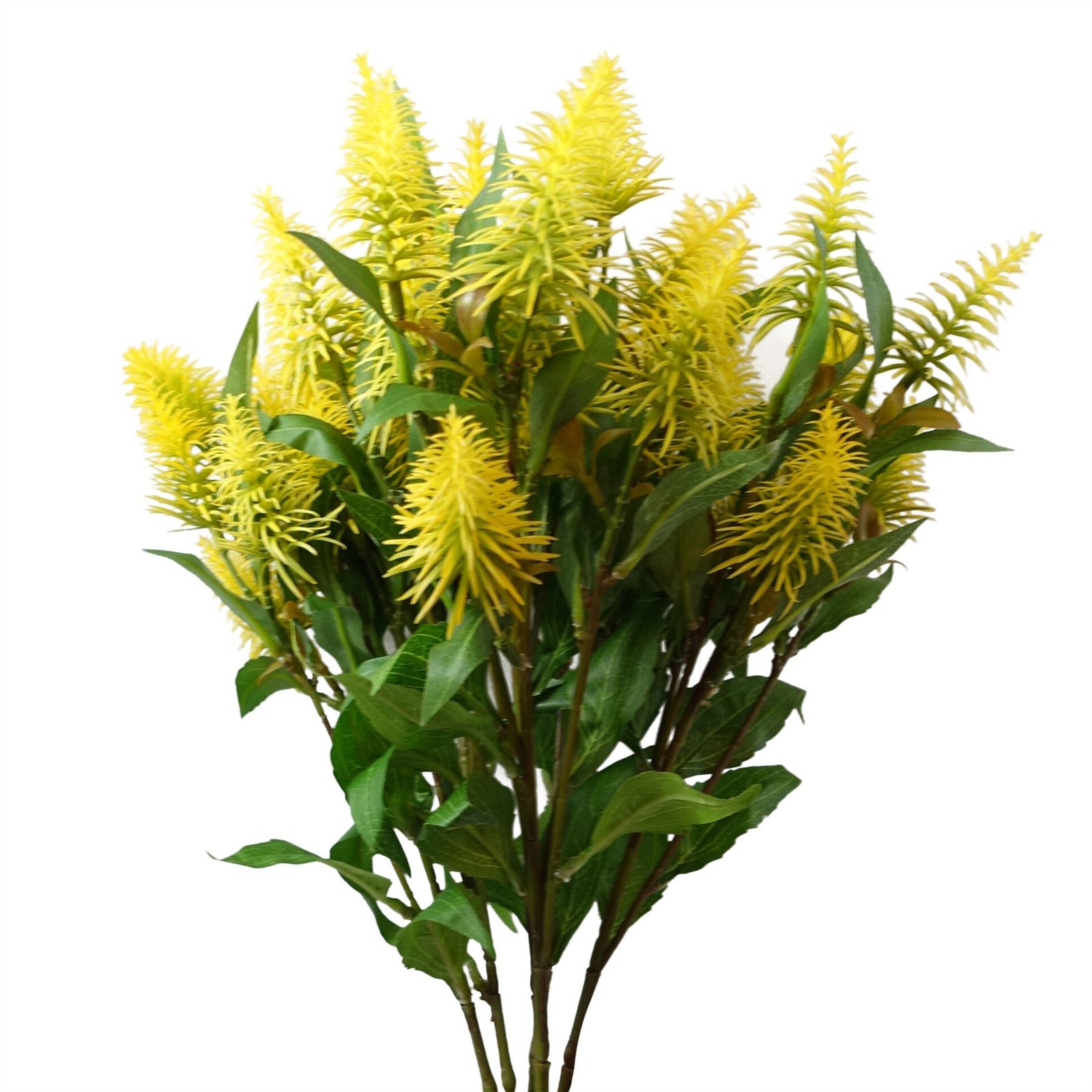 Artificial Flower Stem Pack of 6 Realistic Yellow 55cm (2ft) Faux Floristry UK