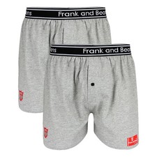 x2 Mens Boxer Shorts Cotton Everyday Comfort Durable Grey Underwear S M L XL