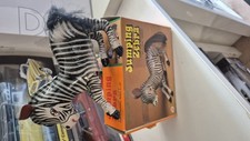 Jumping Zebra Wind Up Toy *Vintage* Tin Model  