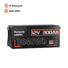 Humsienk 12v 300ah Battery 200a Bms 6000 Deep Cycles 3840wh Marine Rv Off-grid