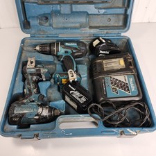 Makita Combo Kit XPH01 Drill & XDT08 Impact Driver With Case Charger 2 Batteries