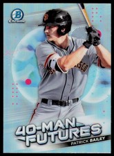 2021 Bowman Chrome Patrick Bailey FMF-18 40-Man Futures San Francisco Giants