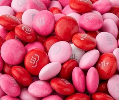 M&M CUPID'S BLEND PINK/RED Candy, VALUE PRICE LIMITED TIME IN POUNDS BAG