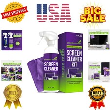 Screen Cleaner Spray and Microfiber Cloth 16oz Screen Cleaner Spray and Wipe ...