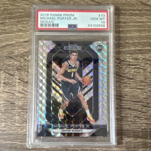 Panini 2018-19 Prizm Michael Porter Jr. Mosaic Rookie #73 PSA 10 Nuggets