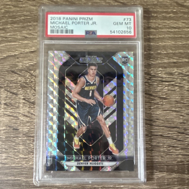 Panini 2018-19 Prizm Michael Porter Jr. Mosaic Rookie #73 PSA 10 Nuggets