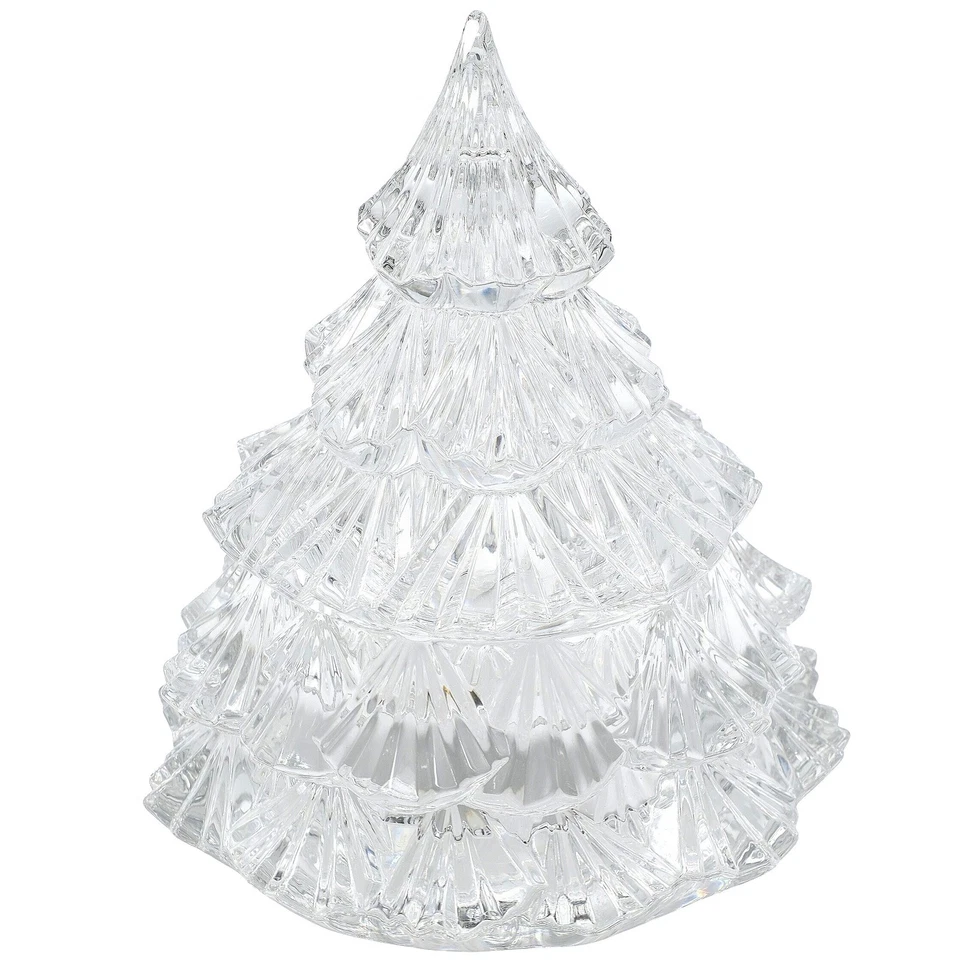 Estatuilla pequeña de árbol de Navidad de cristal Marquis by Waterford de 6,5′′ nueva en caja Foto 4 de 4