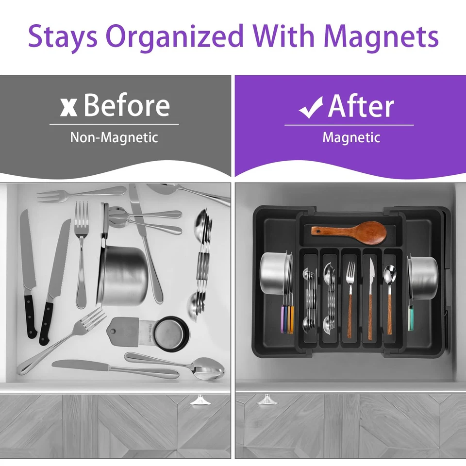 Multicolor Magnetic Measuring Cups and Spoons Set, Stainless Steel Dual Measu... - Image 2 of 4