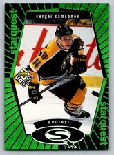 1998 UD Choice StarQuest Green Sergei Samsonov SQ6