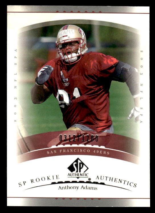 Anthony Adams SP Authentic #194 Base
