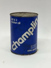 Champlin Full 1 Qt Metal Motor Oil Can