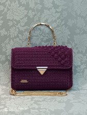 Borse donna lavorate a uncinetto. Pochette. Fatta a mano. Borsa donna.