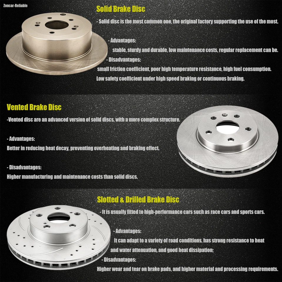 2x Rotores de freno delanteros de 318,5 mm para Toyota 4Runner 2004 1996 1997-2002 Tacoma Foto 3 de 4