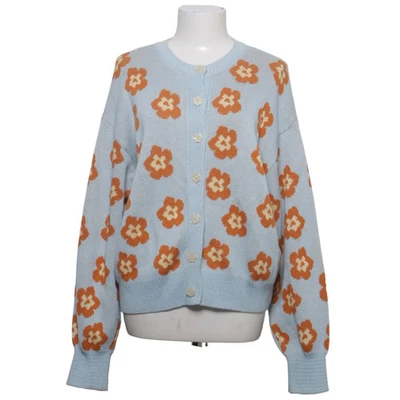 Zara, cardigan, femme, taille : S, bleu/marron/multicolore, acrylique/coton #5OT - Photo 1/4