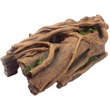 Hoeine Lizard Snake or Reptile Hide, Large Hollow Log Large, Brown