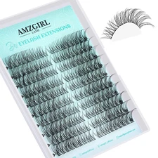 Wispy Lash Clusters Natural Cluster Eyelash Extension Left & Right Cat Eye 180Pc