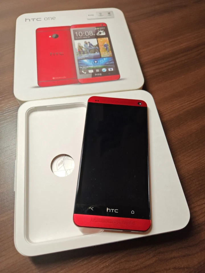 HTC One M7 ( 801n ) Rot 32GB/2GB NEU/Unbenutzt - Bild 3 von 4