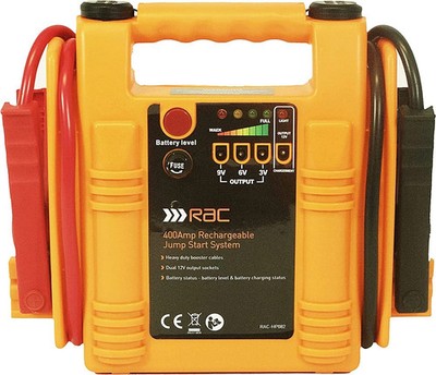 RAC 400 AMP wiederaufladbares Starthilfesystem HP082 - für Autobatterien bis 1500c