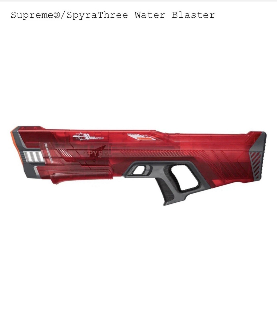 Supreme®/SpyraThree Water Blaster New Supreme X Spyra Three Water Blaster The World Strongest