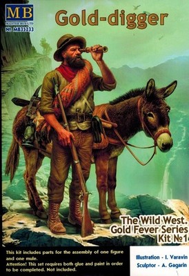 Master Box MB 35233 - The Wild West Gold Fever - Gold digger - Kit 1 - 1:35