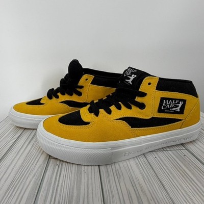 Vans Skate Half Cab Bruce Lee Black Yellow Suede Sneakers VN0A5FCDY23 Mens 8.0