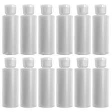 4 oz Plastic Squeeze Bottles with Flip Top Caps, BPA-Free, 12 Pack