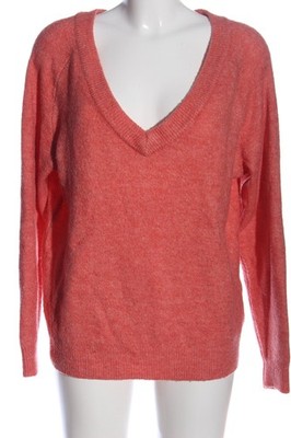 H&M V-Ausschnitt-Pullover Damen Pullover Gr. DE 36 rot Casual-Look
