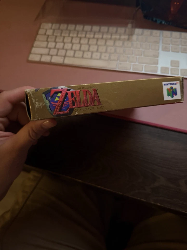 Legend of Zelda Ocarina of Time (Nintendo 64 N64) ¡Completo en caja en caja original con manual! Foto 4 de 4
