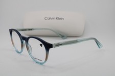 NEW CALVIN KLEIN CK 23549 411 BLUE BROWN CLEAR FADE AUTHENTIC EYEGLASSES 50-19