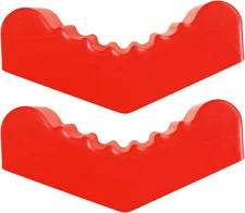 AUTOXBERT 2Pcs Jack Stand Rubber Pad Universal Red Car Lift Pads 6Ton, 