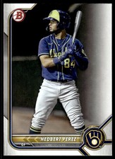 2022 Bowman Prospects Hedbert Perez Milwaukee Brewers #BP-67