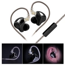 Dynamic Driver In Ear Monitors Earbuds Full Metal Housing Detachable OFC Cable