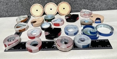 Dymo Refill Tape Wood Grain Green Red Demo Primark Rotex Lot