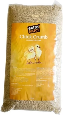 BRANDED Extra Select Baby Chick Crumb - Complete Chick Feed for Growth, Quail Food, & D