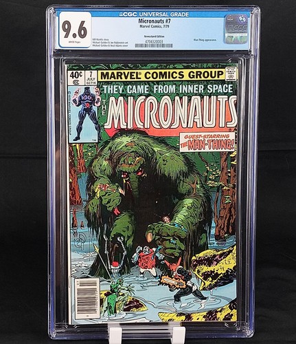 Micronauts #7 CGC 9.6 Neal Adams Cover Newsstand Man-Thing Marvel Comics 1979