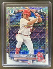 2025 Bowman JJ Wetherholt Chrome Mega Box Refractor 1st #BCP-22 Cardinals