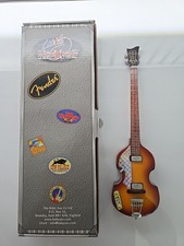 Collectible Paul McCartney Hofner Violin Bass Miniature Guitar Approx 10 Inches