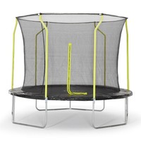 Plum Play 10ft Classic Wave Trampoline with Safety Enclosure - Yellow and Black
