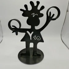 Garden Deva Metal Art Card/Photo Holder Unique Girl