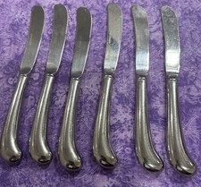 Towle Supreme Stockbridge Hollow Knife Pistol Handle Stainless Korea Set Of 6