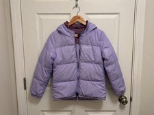 Columbia Hooded Puffer Jacket Colorblock Purple/Pink 2T Full Zip Toddler