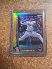 2025 Topps Chrome Baseball Gold # 29 Michael McGreevy RC 29/50